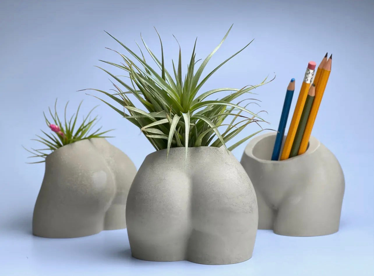 natural butt pot / BBL vase